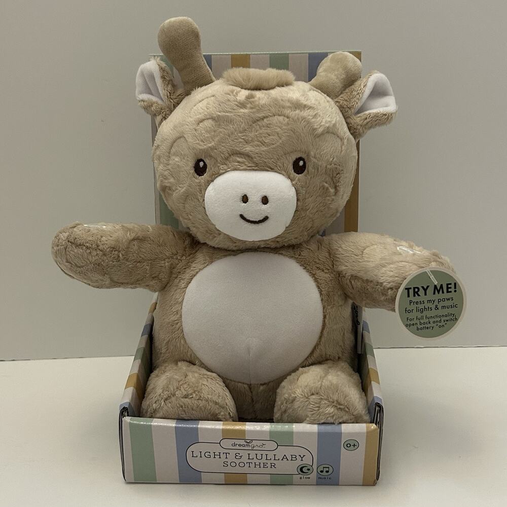 DreamGro Giraffe Baby Color Changing Light & Lullaby Soother Music Tummy Glows